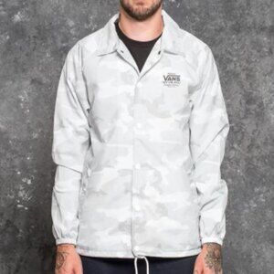 Vans Men's White Camo Windbreaker